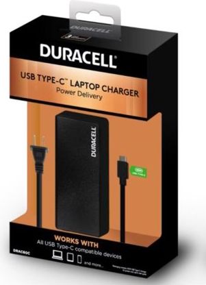 Duracell 60W Universal Laptop Charger Type C AC adapter
