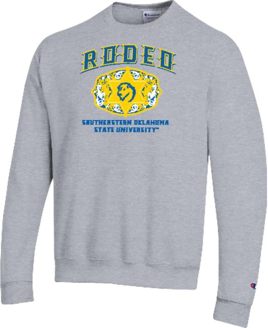 Southeastern Oklahoma State Champion Fleece Crew Southeastern Oklahoma State Rodeo Design - ONLINE ONLY