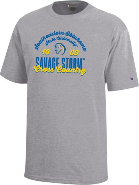 Southeastern Oklahoma State Youth Champion Short Sleeve Tee Savage Storm Cross Country - ONLINE ONLY