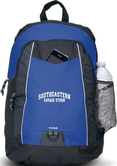 Southeastern Oklahoma State Impulse Backpack Southeastern Arched over Savage Storm - ONLINE ONLY