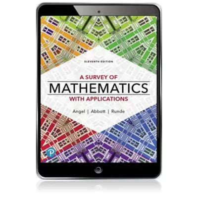 Pearson eText for A Survey of Mathematics with Applications -- Instant Access