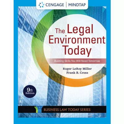 MindTap for Miller/Cross's The Legal Environment Today, 1 term Instant Access
