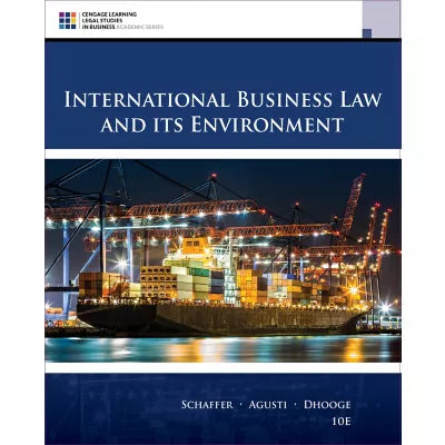 MindTap Business Law, 1 term (6 months) Instant Access for Schaffer/Agusti/Dhooge's International Business Law and Its Environment