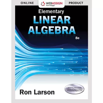 WebAssign for Larson's Elementary Linear Algebra, Single-Term Instant Access