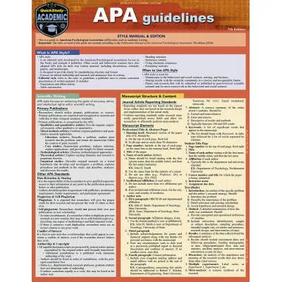 APA Guidelines - 7th Edition