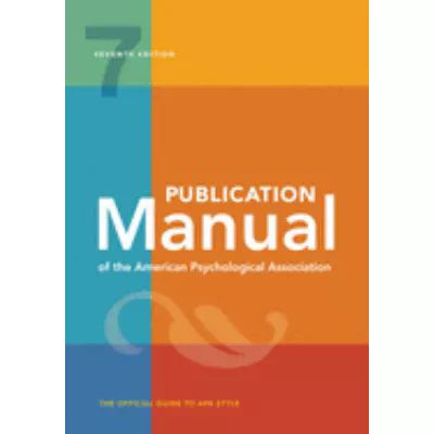 Publication Manual of APA