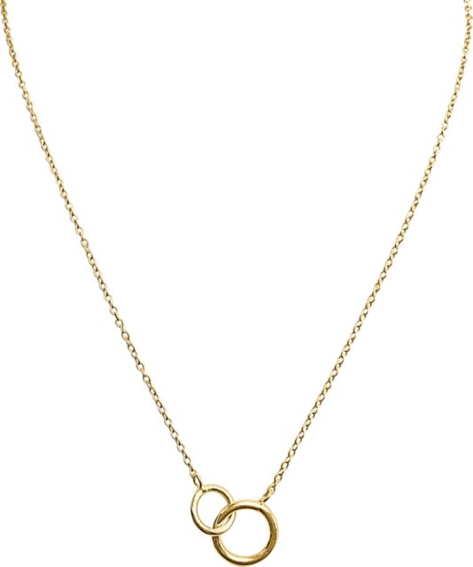 Small Pedant Double Circle Gold Bracelet